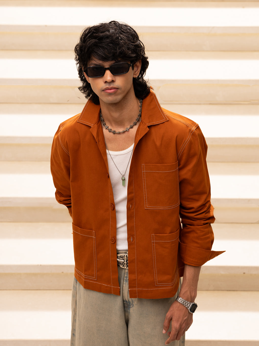 Field Overshirt (Burnt Orange)