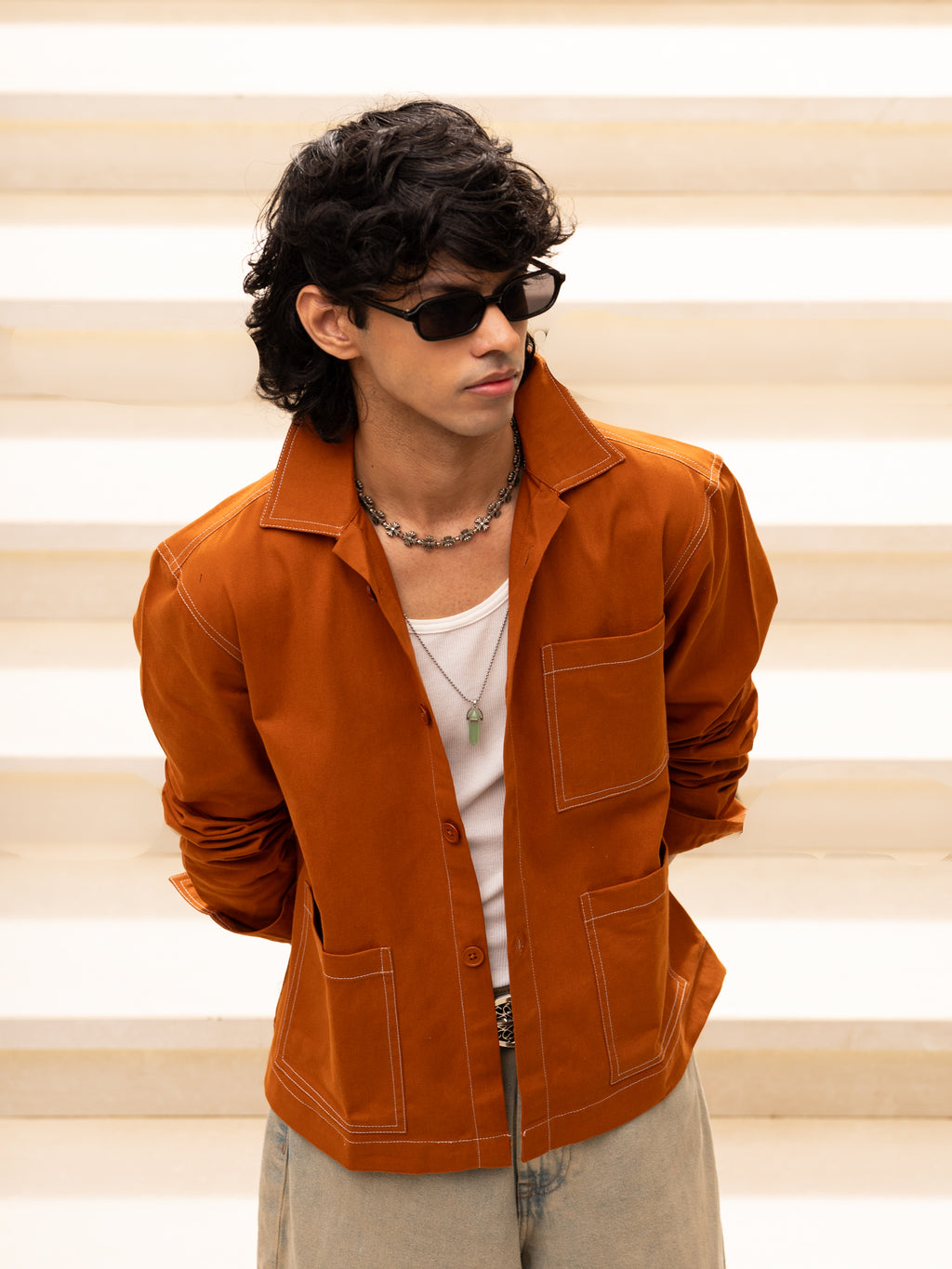 Field Overshirt (Burnt Orange)