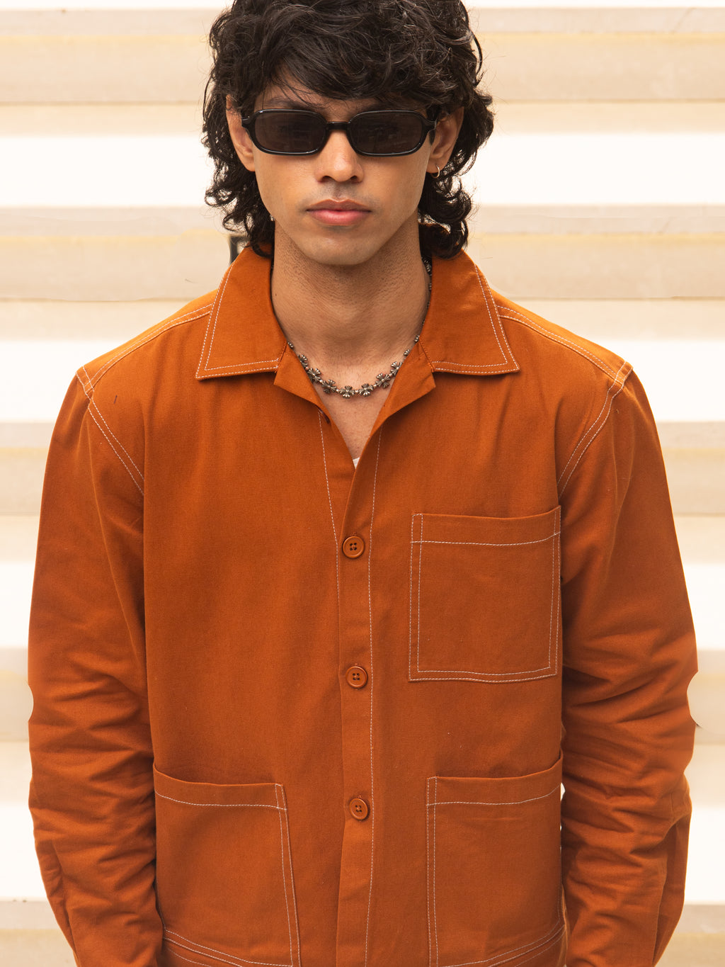 Field Overshirt (Burnt Orange)
