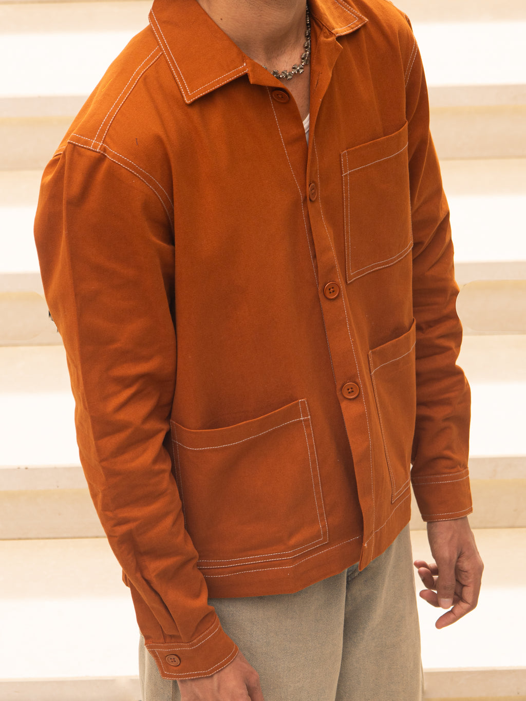 Field Overshirt (Burnt Orange)