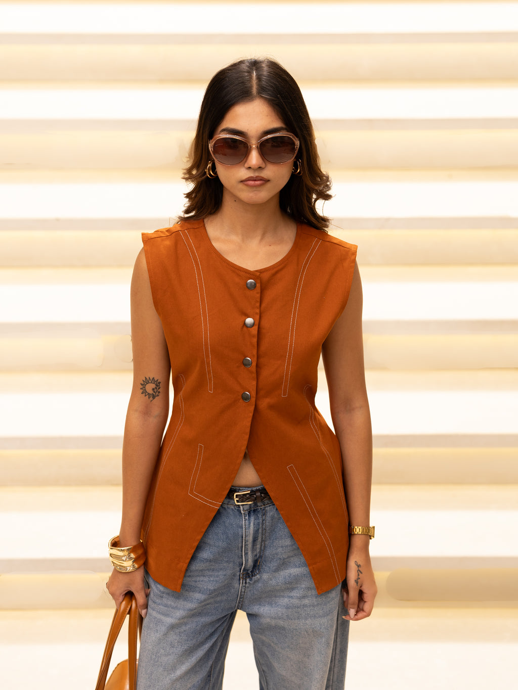 Daylong Vest (Burnt Orange)