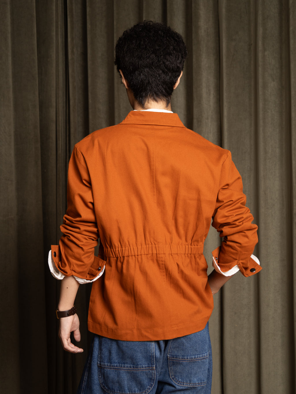 Banded Jacket (Burnt Orange)