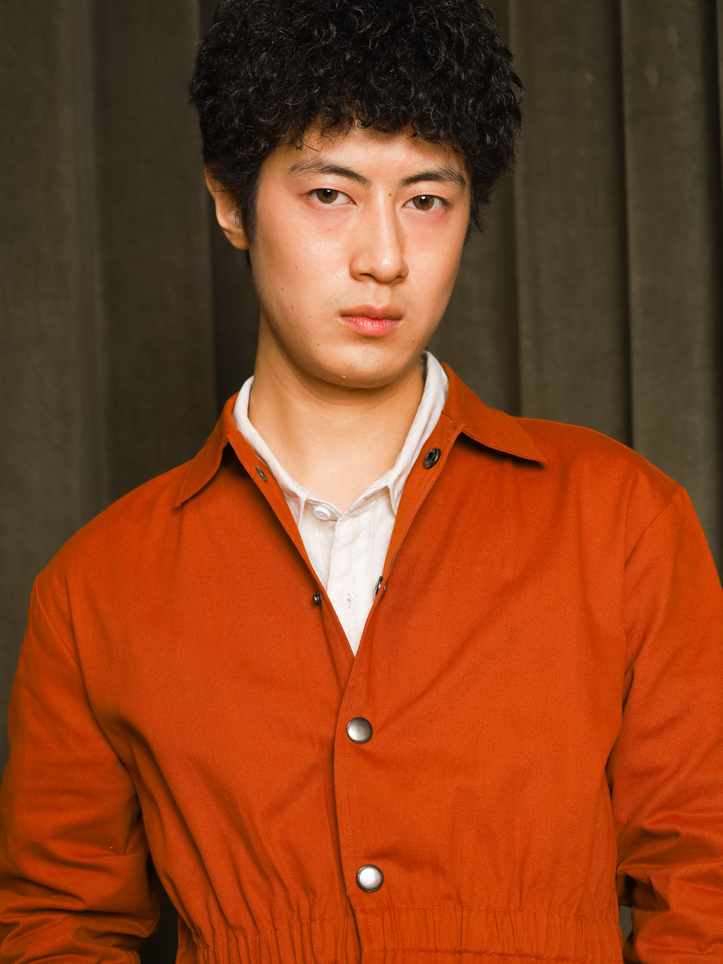 Banded Jacket (Burnt Orange)