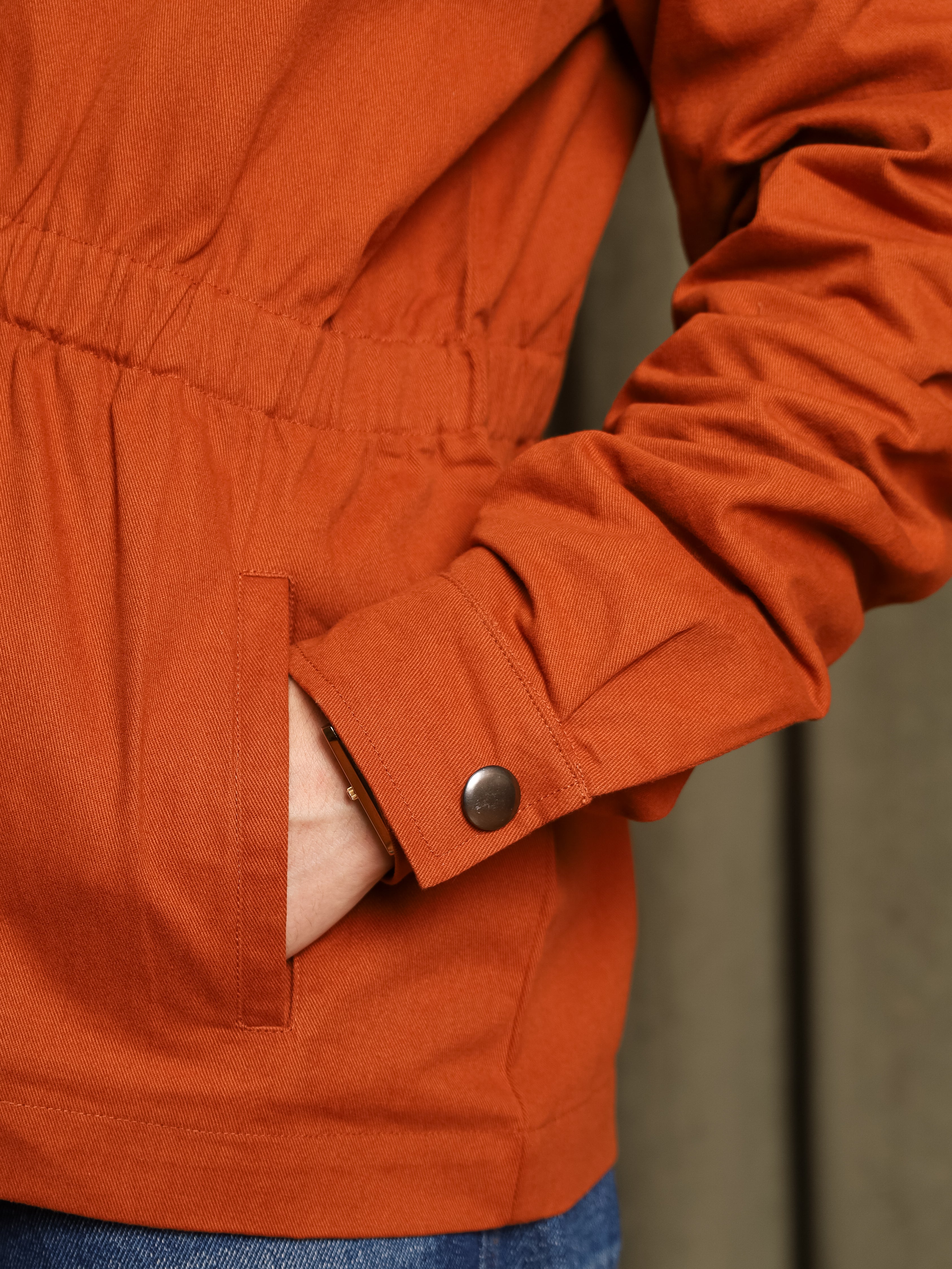 Banded Jacket (Burnt Orange)