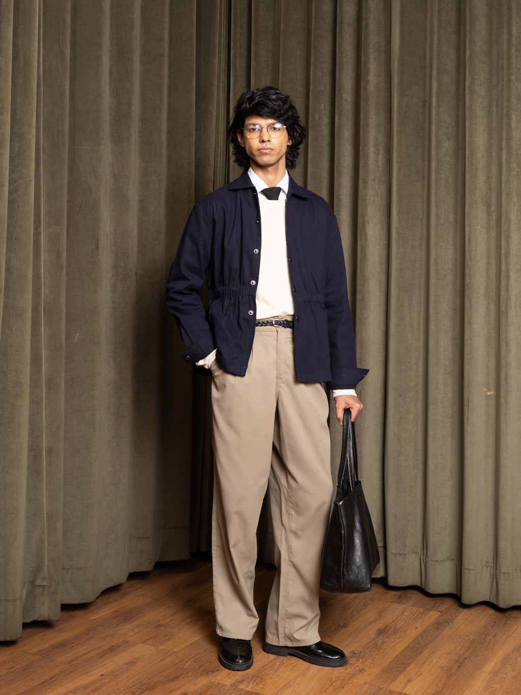 Banded Jacket (Deep Blue)