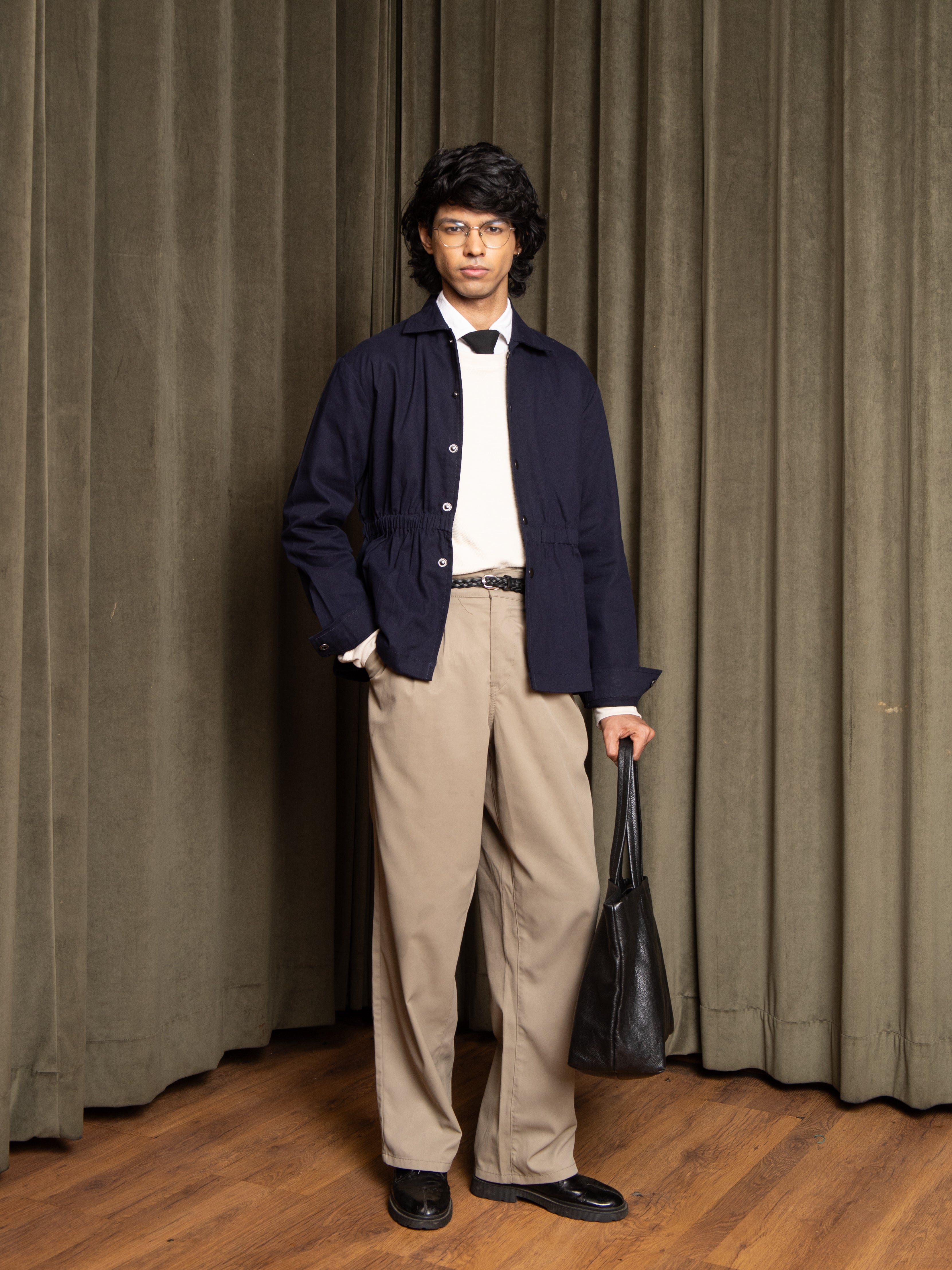 Banded Jacket (Deep Blue)