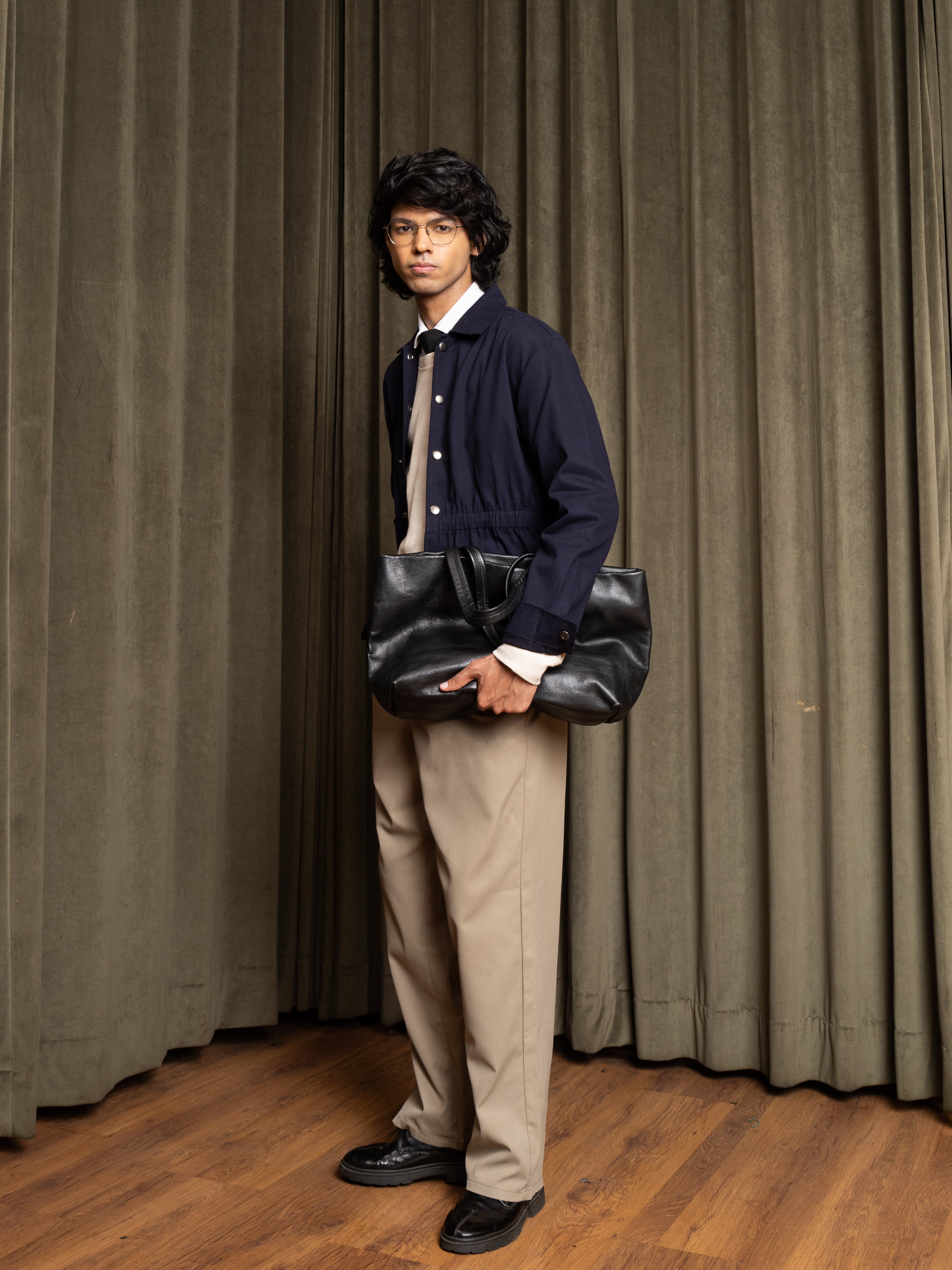Banded Jacket (Deep Blue)
