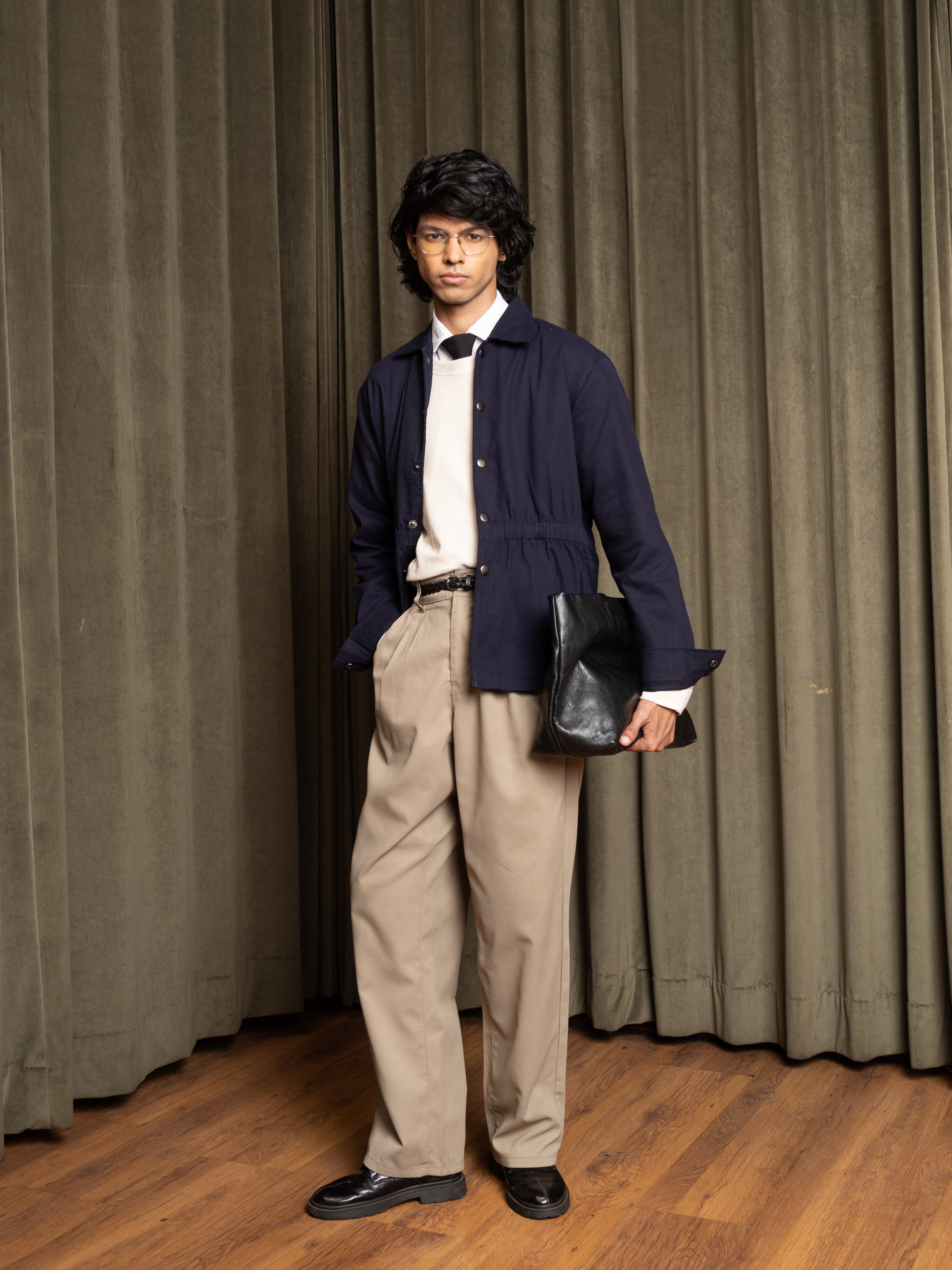 Banded Jacket (Deep Blue)