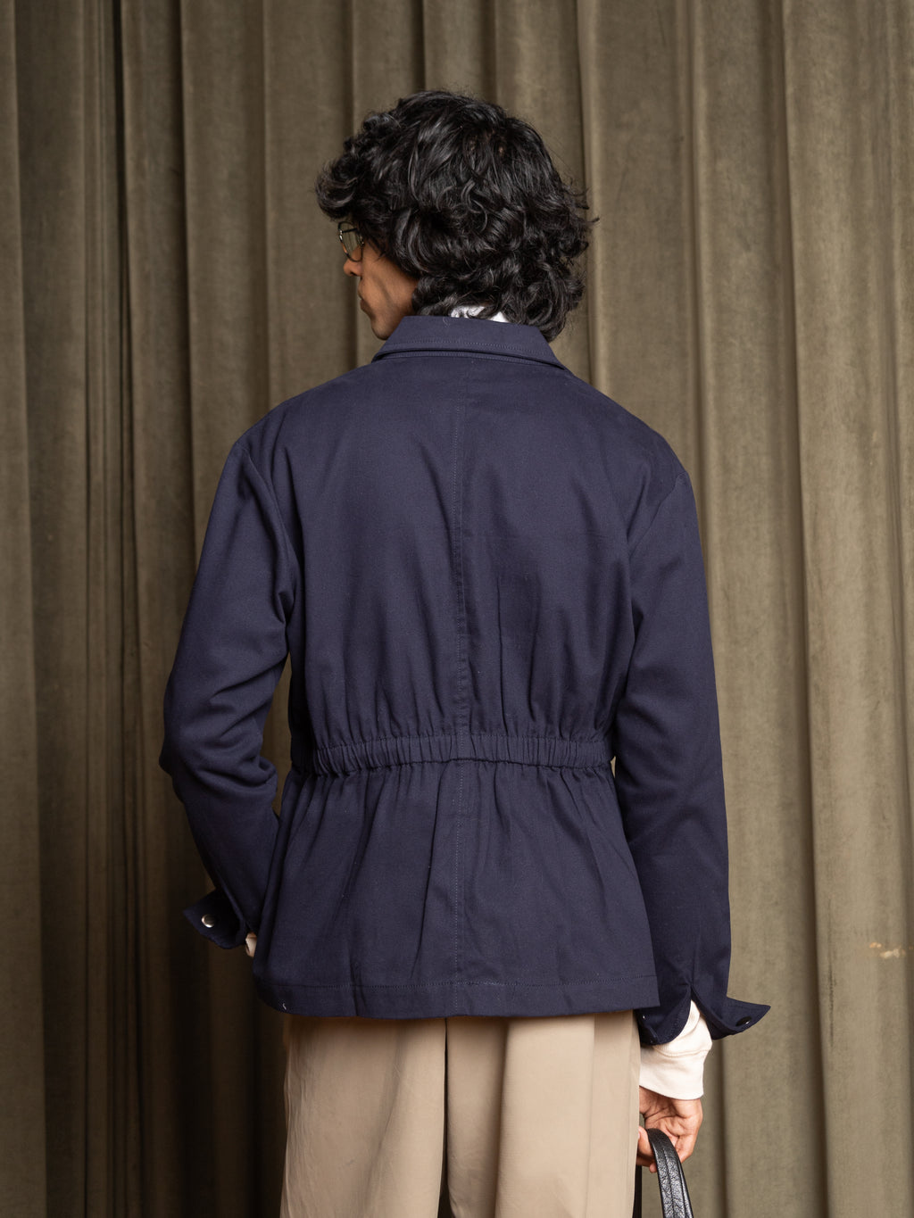Banded Jacket (Deep Blue)