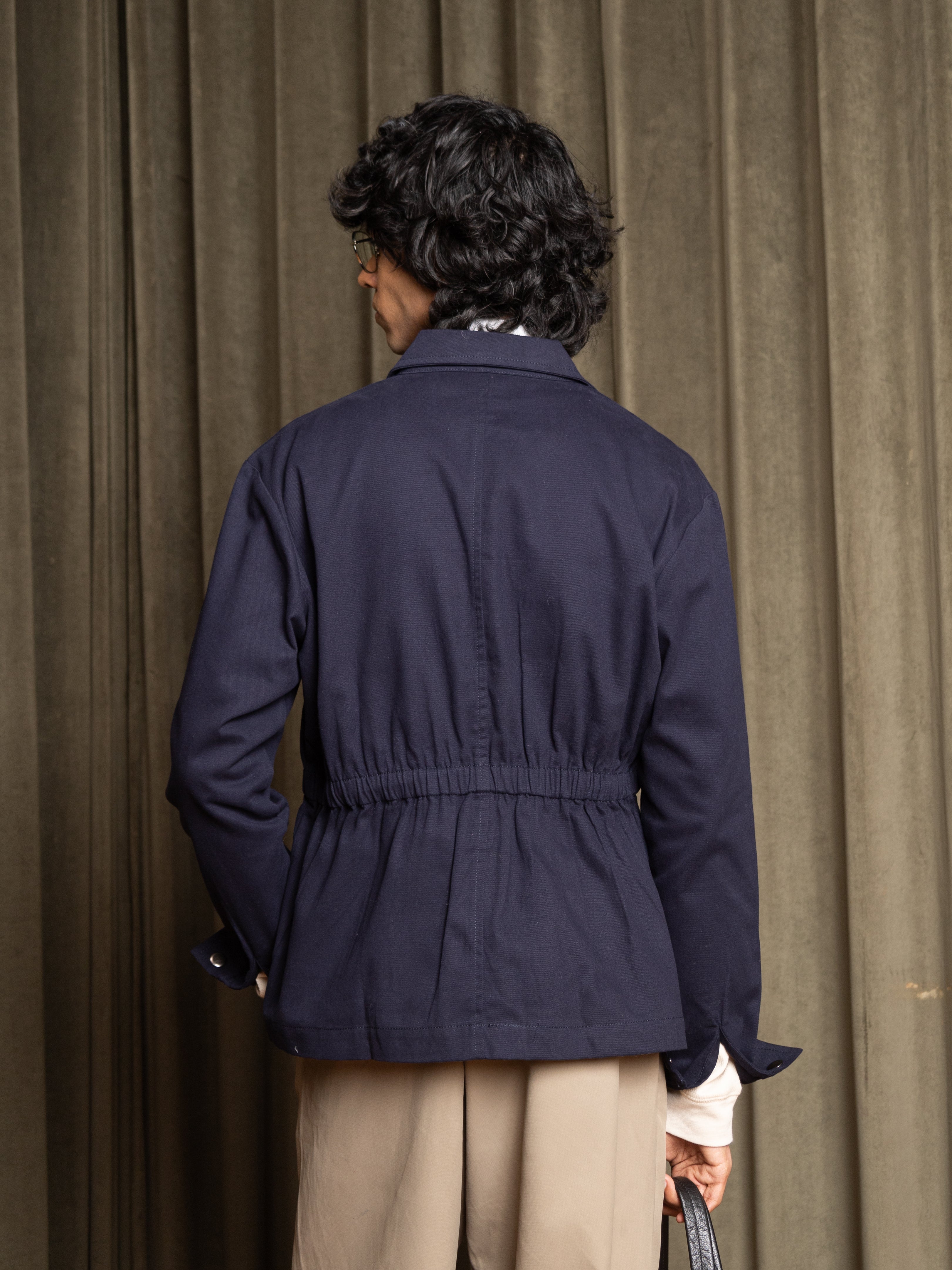 Banded Jacket (Deep Blue)