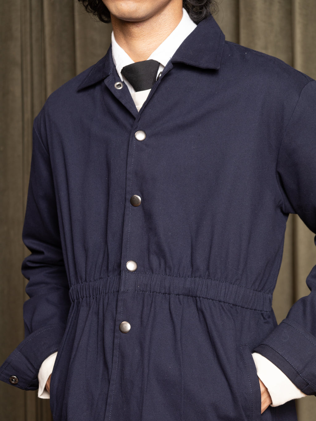 Banded Jacket (Deep Blue)