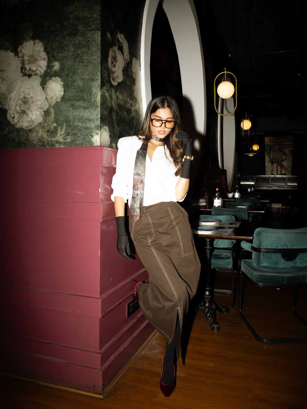 Column Skirt (Brown)