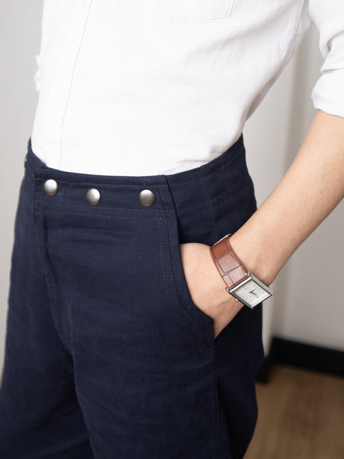 Barrel Trousers (Deep Blue)