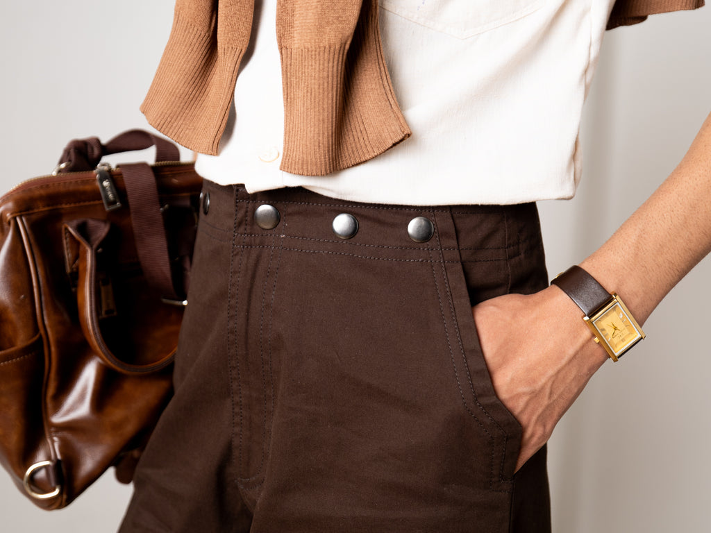 Barrel Trousers (Brown)