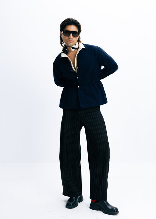Banded Jacket (Deep Blue)
