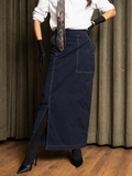 Column Skirt (Deep Blue)